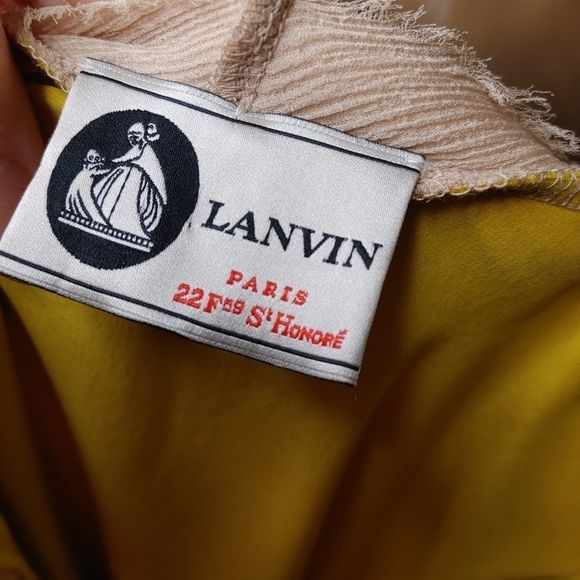 Vintage LANVIN early 2000's silk dress XS - Picture 13 of 16